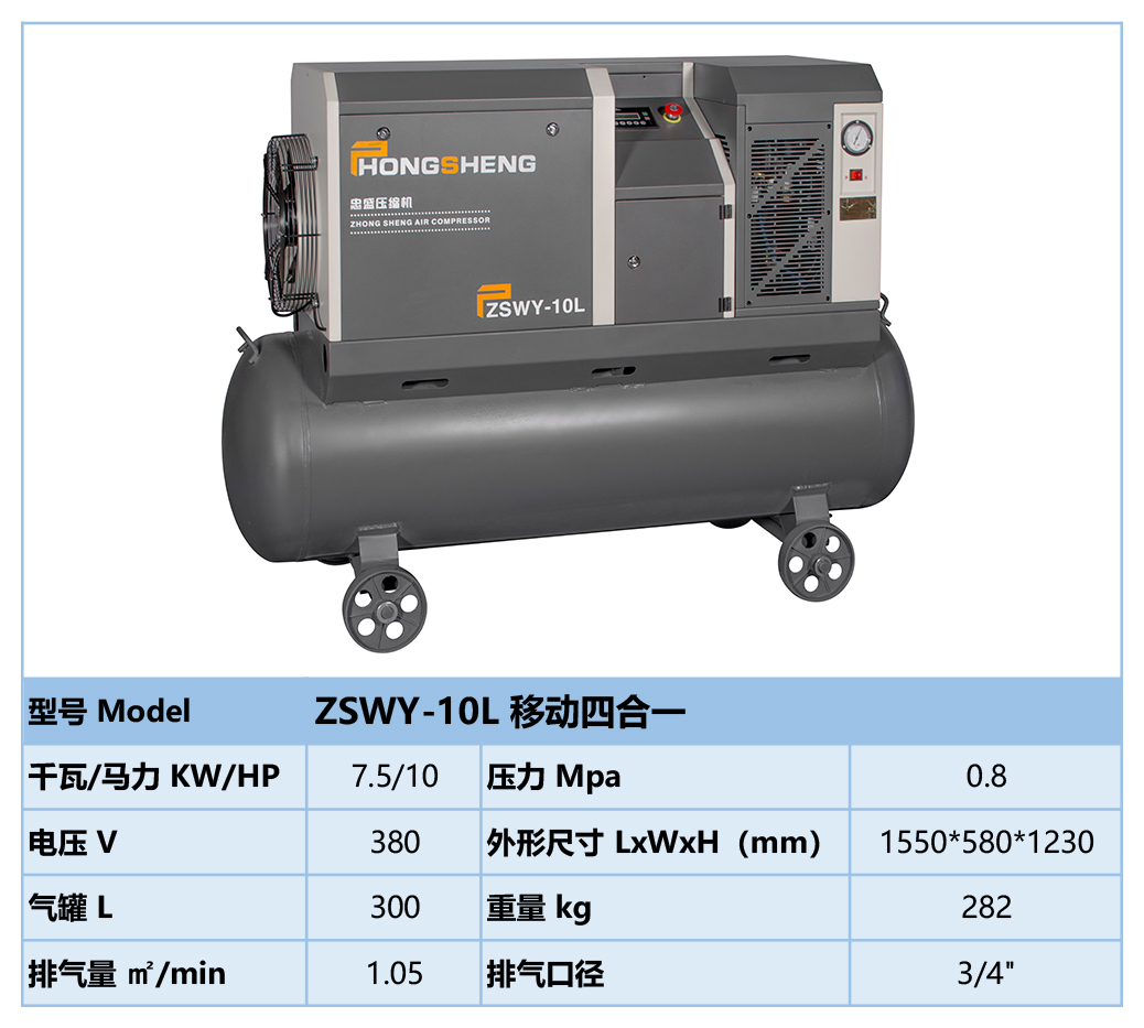 無(wú)油渦旋空氣壓縮機(jī)